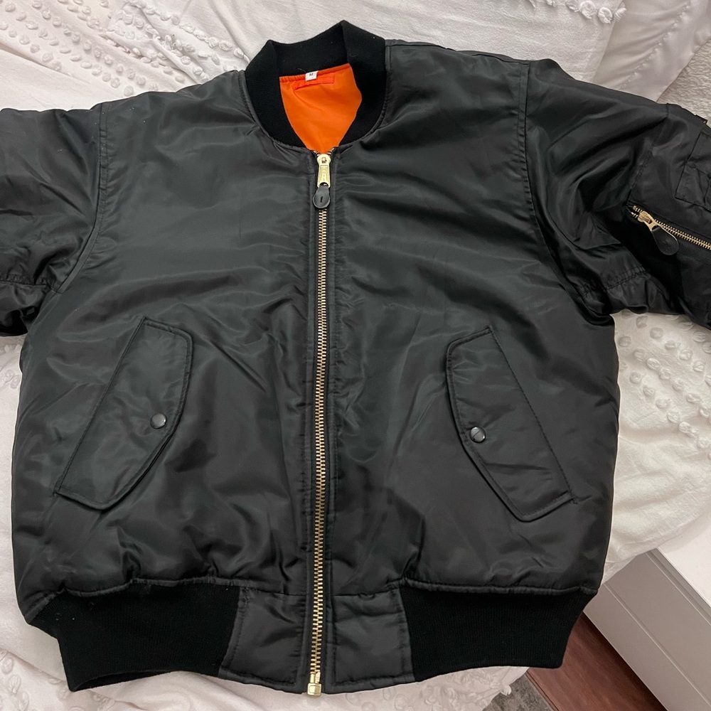 Black Bomber Jacket